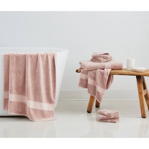Christian Siriano 8pc Plush Turkish Cotton Bath Towel Set - 1 of 4