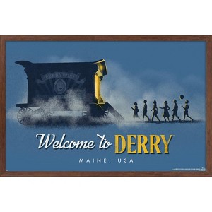 Trends International IT: Welcome to Derry (2025) - Pennywise Wagon Framed Wall Poster Prints - 1 of 4
