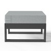 WestinTrends Montara Outdoor HDPE Patio Ottoman with Waterproof Olefin Cushions - 4 of 4