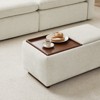 Spruce&Spring Storage Ottoman Bench Rectangle Footrest, Linen-Fabric - 2 of 4