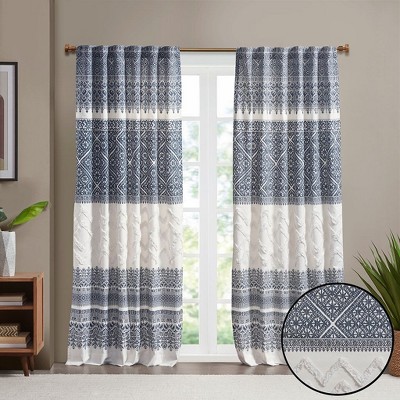 PAGED Curtains Cotton Printed Window Curtain Panel Privacy Assured for Bedroom, Living Room