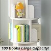 4 Tier Rotating Bookshelf Tower, Floor Standing Storage Rack, 360 Degree Revolvin Bookcase, Wood Narrow Bookshelf - 4 of 4