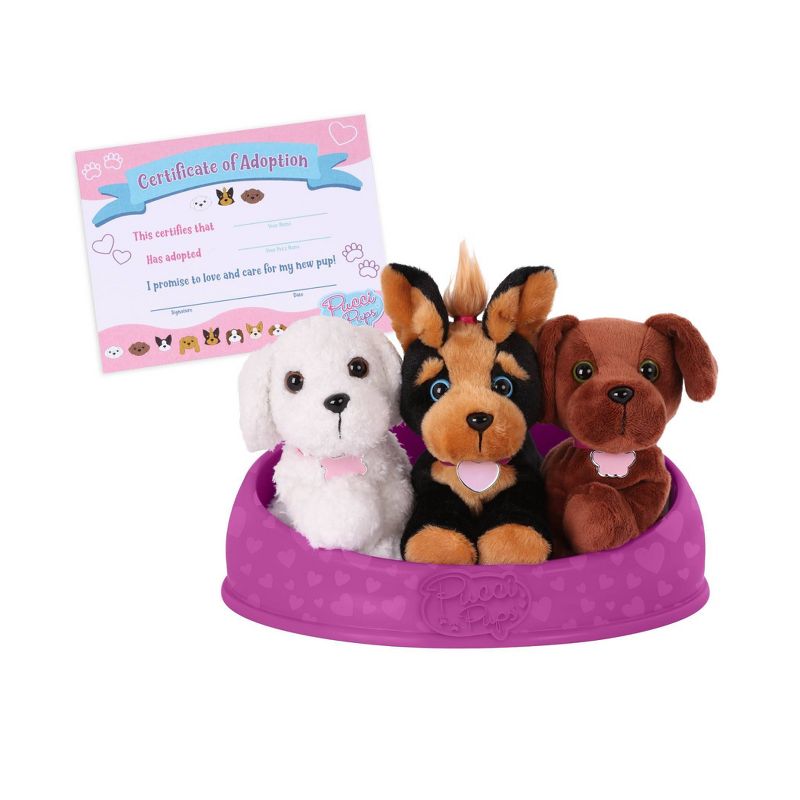 Pucci Pup Adopt-A-Pucci Pup Pink Bed Stuffed Animal, 1 of 5