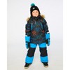 Deux par Deux Boy Two-Piece Play Snowsuit with Printed Jacket Blue - 2 of 4