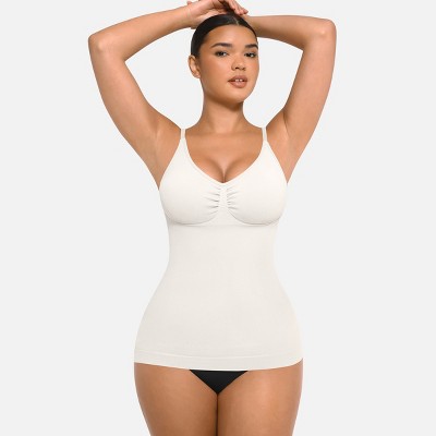 Feelingirl Women's Seamless Slimming Tank Top Compression Cami Suppotive Camisole Top