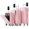 YOOCOZZ 3-Piece Luggage Sets with Front Opening Design,Cup Holder,USB Port,ABS Hard Shell with Spinner Wheels - 2 of 4