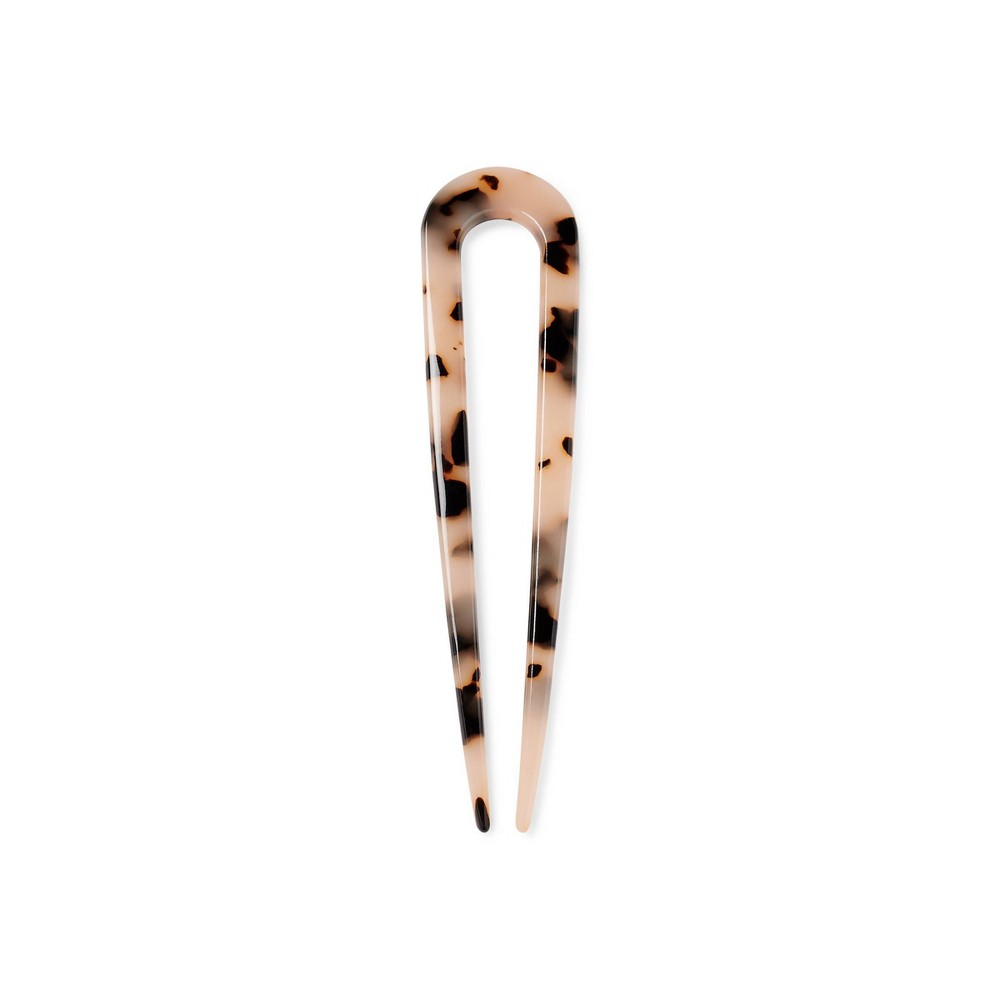 The Hair Edit Sleek Chignon French Hair Pin - Tortoise: For All Hair Types, Hair Styling, 1-Piece Set