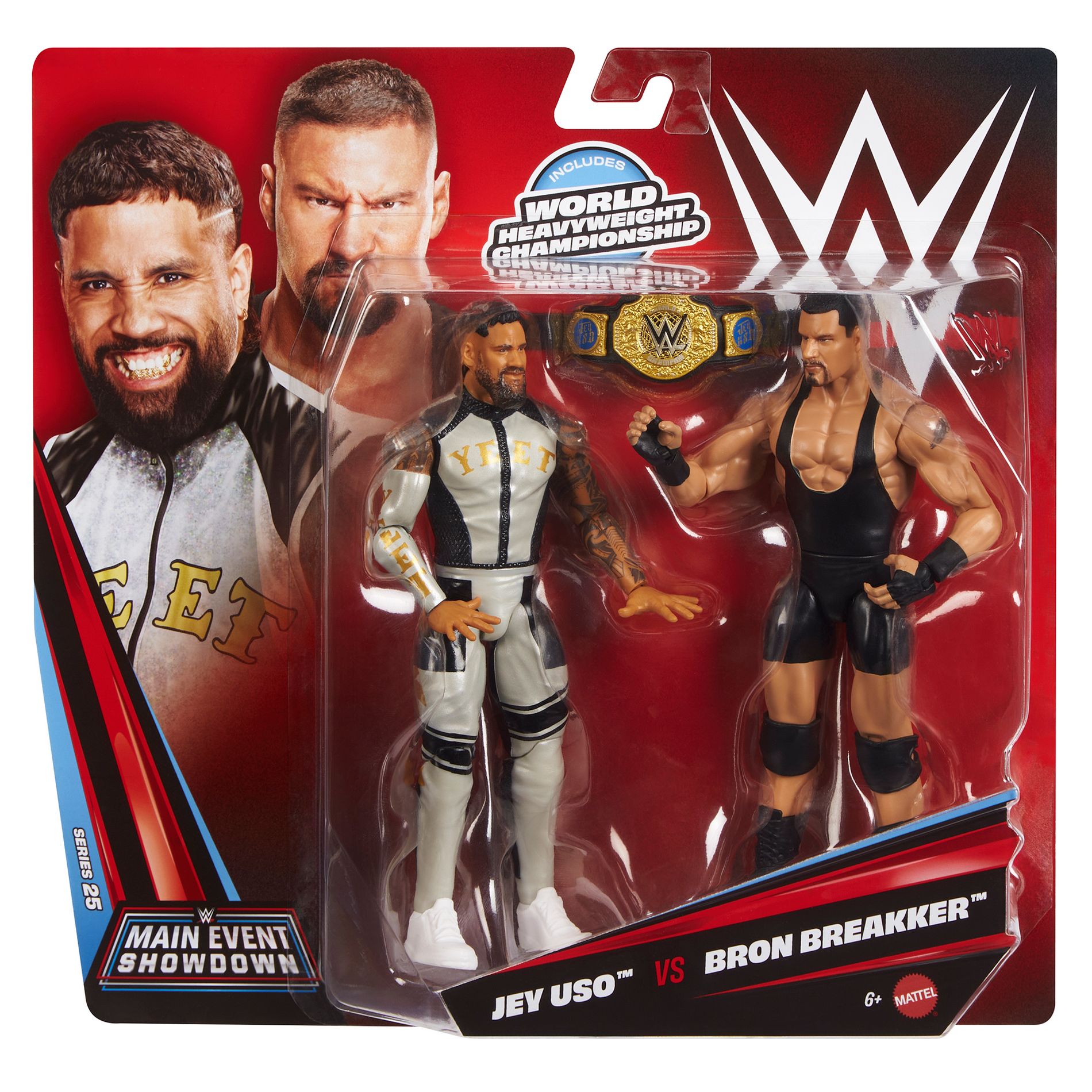 WWE Main Event 2-Packs 25 Bron Breakker & Jey Uso Action Figure