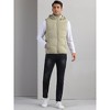 Lars Amadeus Men's Warm Sleeveless Puffer Detachable Hooded Winter Padded Vest - 2 of 4