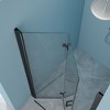 NicBex Shower Door 30"W x 72"H Fold Frameless Shower Door with 1/4" (6mm) Tempered Glass for Small Spaces - 4 of 4