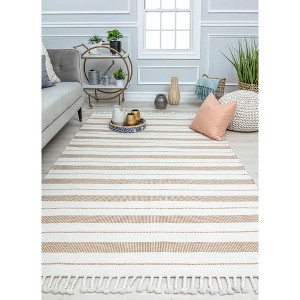 Rugs America Landon LN10A Farmhouse Stripe Area Rug - 1 of 4