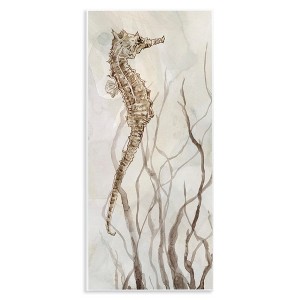 Stupell Industries Vigilant Seahorse Ocean Wildlife, 7" x 17" - 1 of 4