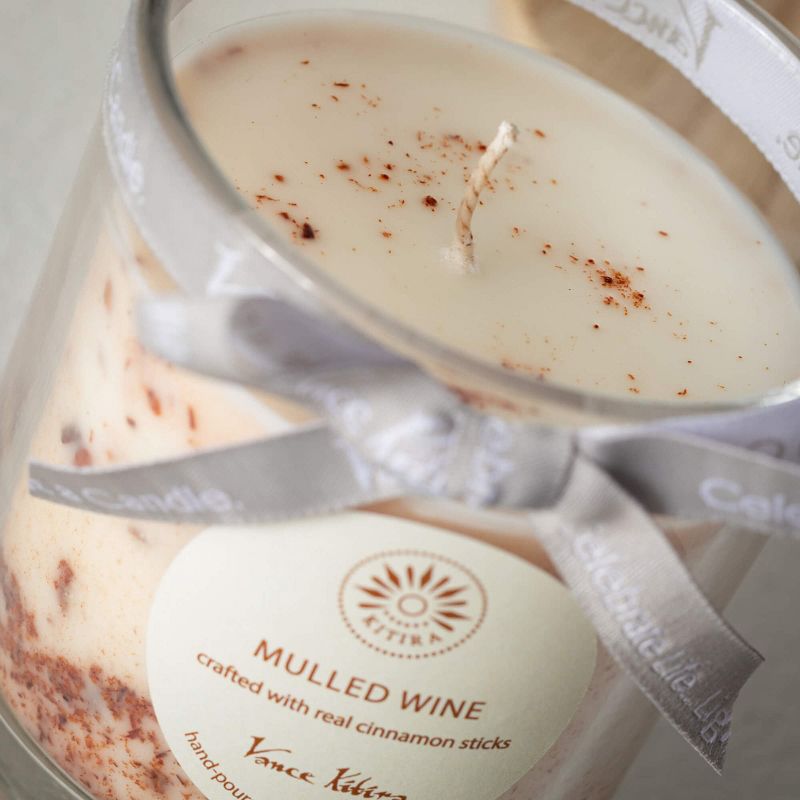 Vance Kitira Mulled Wine Scented Soy Wax 4.25" Jar Candle, 2 of 4