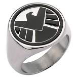 Men's Marvel® Agents of S.H.I.E.L.D Stainless Steel Logo Ring