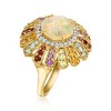 Ross-Simons Opal and 1.60 ct. t.w. Multi-Gemstone Ring in 18kt Gold Over Sterling - 3 of 4