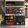Garage Wall Cabinet with Locking 3/4 Doors and Adjustable Shelf, Metal Wall Cabinet, Floating Upper Storage Cabinet - 3 of 4
