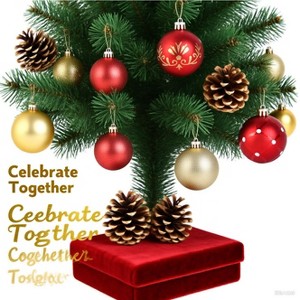 20PCS 6cm Christmas Ornaments (PVC Balls) – Christmas Tree Decor, Holiday & Festive Decorations - 1 of 2