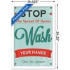Trends International Stop The Spread of Germs - Wash Your Hands Framed Wall Poster Prints - 3 of 4
