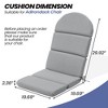 Crestlive Products Adirondack Chair Cushion Thickening Water Resistant Fade Resistant - 2 of 4