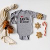 The Juniper Shop Santa We Good Glitter Baby Long Sleeve Bodysuit - image 2 of 3