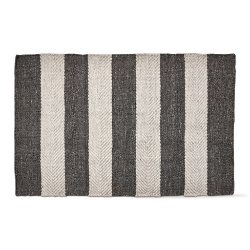 tagltd Harvey Stripe  Plastic Woven Rug, Indoor Mat, 24L x 36W Inches. - image 1 of 1