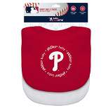 Baby Fanatic Officially Licensed Unisex Baby Bibs 2 Pack - MLB Philadelphia Phillies
