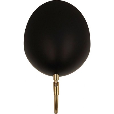 Racer Matte Black Dimmable Swing Arm Sconce with Plug-In Option