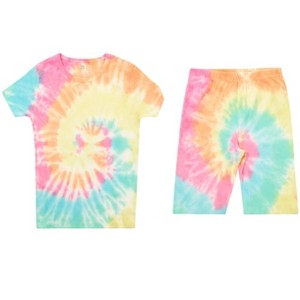 Just Love Pajamas for Girls Snug-Fit Cotton Girls PJ Set Short Sleeve Tee & Shorts - 1 of 3