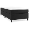 vidaXL Box Spring Bed Frame Black 39.4 in.x74.8 in. Twin Faux Leather - 2 of 4