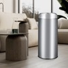 65L/17 Gallon Stainless Steel Trash Can, Commercial  Open Top Garbage Bin, Fingerprint-Resistant, Silver - 2 of 4