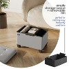 StorageBud Storage Ottoman for Bedroom End of Bed, Faux Leather Storage Bench, Large Storage Ottoman Bench, Entryway Bench with Storage - 3 of 4