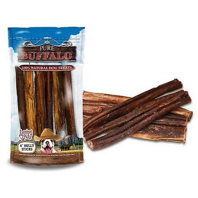Loving Pets 9 Inch Pure Buffalo Bully Sticks (4 Pack)