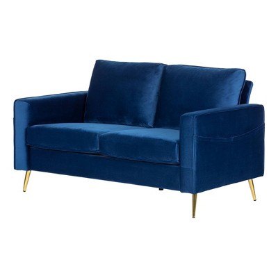 Live-It Cozy 2 Seat Sofa Dark Blue - South Shore