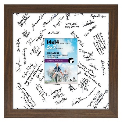 Americanflat 14x14 Wedding Picture Frame with shatter-resistant glass - Available in a variety of Colors