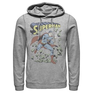 Men's Superman Hero Smash Barriers Pull Over Hoodie - 1 of 3