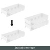 mDesign Water Bottle / Wine Rack Storage Organizer, 2 Pack - Light Gray - 4 of 4
