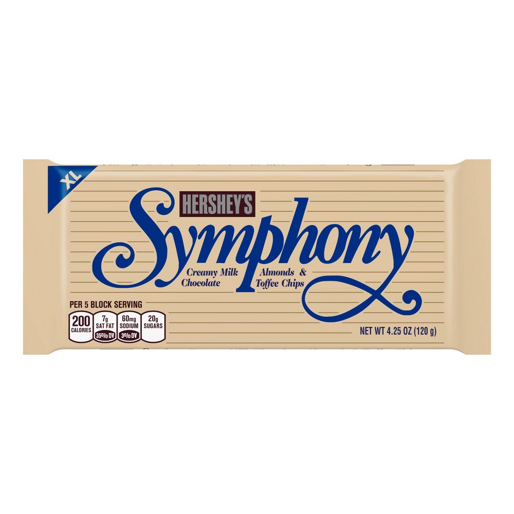 UPC 034000177141 product image for Hershey's Symphony Milk Chocolate Almonds and Toffee Chocolate Bar - 4.25oz | upcitemdb.com