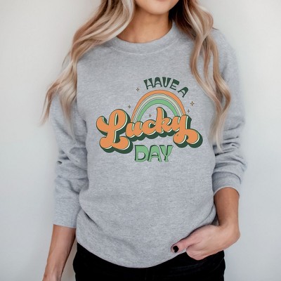 Simply Sage Market Women's Graphic Sweatshirt Have A Lucky Day
