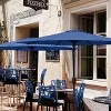 Gulches 9ft Outdoor Market Table Patio Umbrella with Button Tilt, Crank and 8 Sturdy Ribs for Garden, Deck, Lawn, Backyard & Pool - 2 of 4