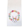 C & F ENTERPRISES 27.0 Inch Bunny Wreath Towel Kitchen Towel - 3 of 3