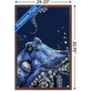 Trends International Snowtap - Octopus Photobomb Framed Wall Poster Prints - 3 of 4