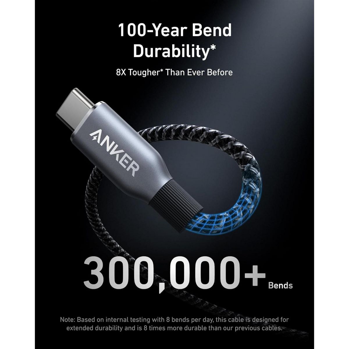Anker Prime USB C to USB C Cable, 240W Fast Charging Cord - thumbnail 3
