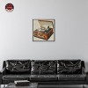Notoriart Vintage Record Player Bar Cart Art For Men Framed - 2 of 4