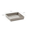 Ecopots Square Plastic Modern In/Outdoor Planter Flower Pot Saucer - 3 of 3