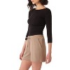 Rekucci Women's Soft Knit Loungewear Shorts with Pockets - 2 of 4