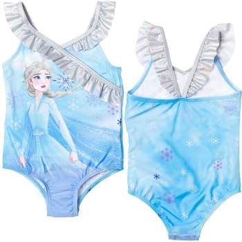 Disney Frozen Elsa Anna Girls One Piece Bathing Suit Toddler