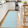 Washable Area Rugs Modern Plaid Indoor Floor Carpet with Non-Slip Backing Stain-Resistant Soft Low Pile Rugs for Living Room - 2 of 4