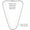 3mm Cubic Tennis Necklace for Women 16 - 24 Inches Elegant and Luxurious, Luxurious and Elegant - 2 of 4