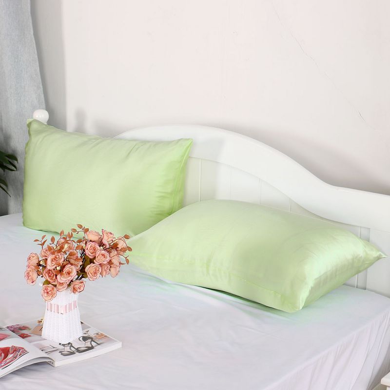 PiccoCasa 100% Silk Fabric Soft Smooth Washable Pillowcases 1 Pc, 6 of 9