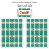 Big Dot of Happiness Tropical Luau - Mini Candy Bar Wrapper Stickers - Hawaiian Beach Party Small Favors - 40 Count - 3 of 4